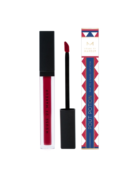 

HOUSE OF MAKEUP Pout Potion Liquid Matte Lipstick, Drama Queen, Pink