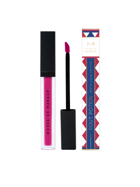 

HOUSE OF MAKEUP Pout Potion Liquid Matte Lipstick, Good Vibes Only, Magenta