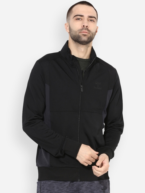 

hummel Men Black Solid Sporty Jacket