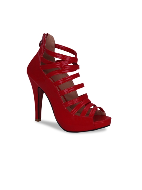 

Kielz Women Red Solid Gladiators