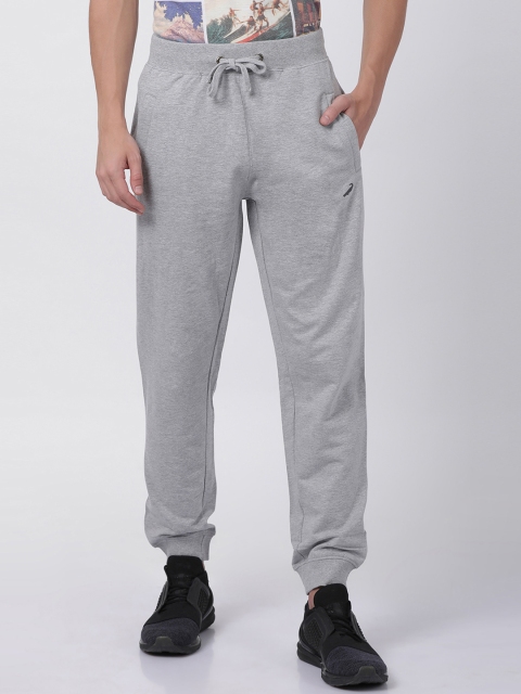 

Crocodile Men Grey Melange Solid Slim-Fit Joggers