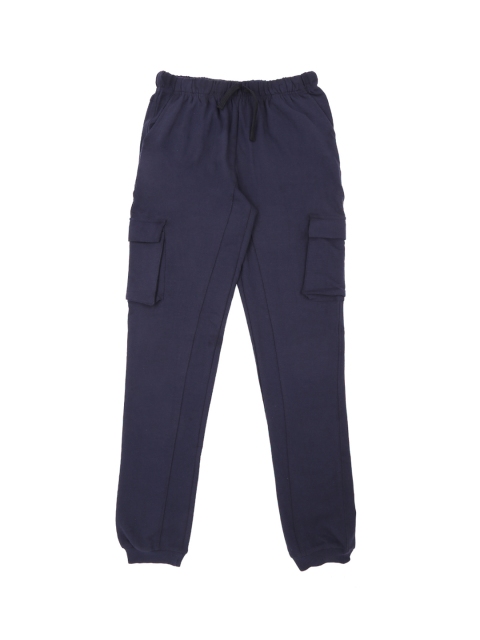

Pantaloons Junior Boys Blue Regular Fit Solid Cargos