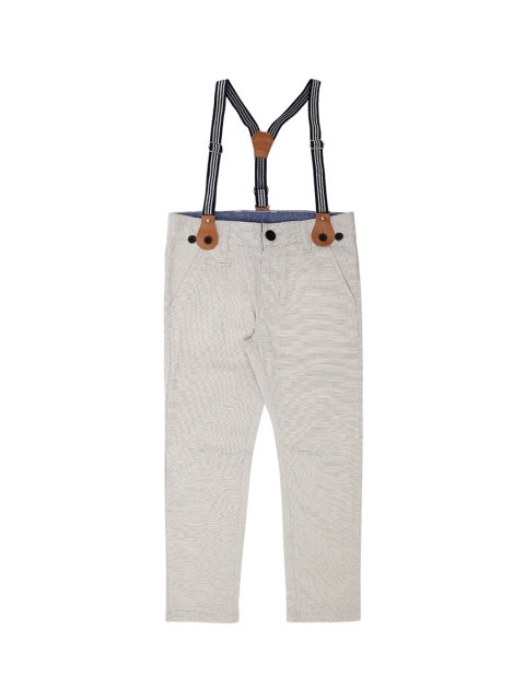 

Pantaloons Junior Boys Beige Regular Fit Self Design Regular Trousers