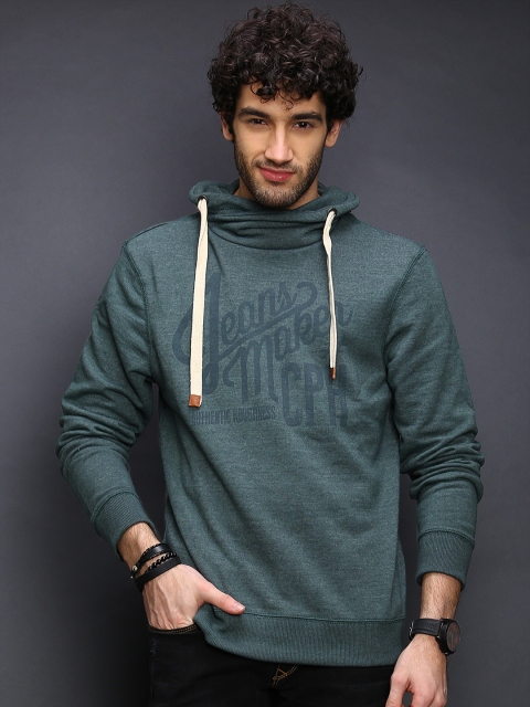 

BLEND Green Printed Sweatshirt