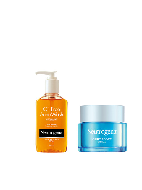 

Neutrogena Set of Face Wash & Face Moisturiser, Blue