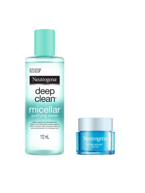 

Neutrogena Set of Face Moisturiser & Water Gel, Blue