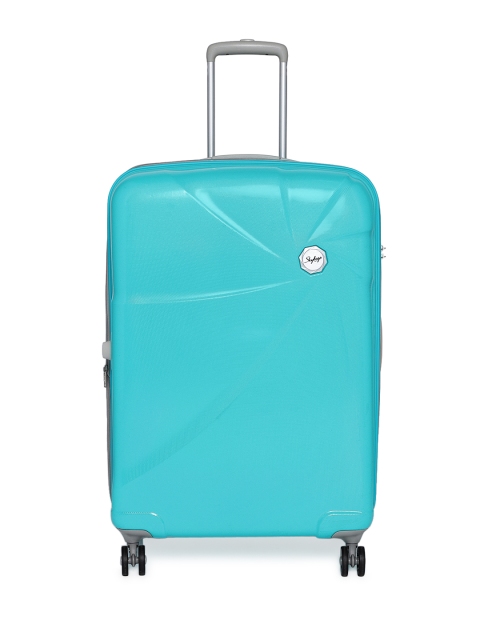 

Skybags Unisex Blue Solid CAPTURE STROLLY 80 EXPADER 360 TRQ Cabin Trolley Bag
