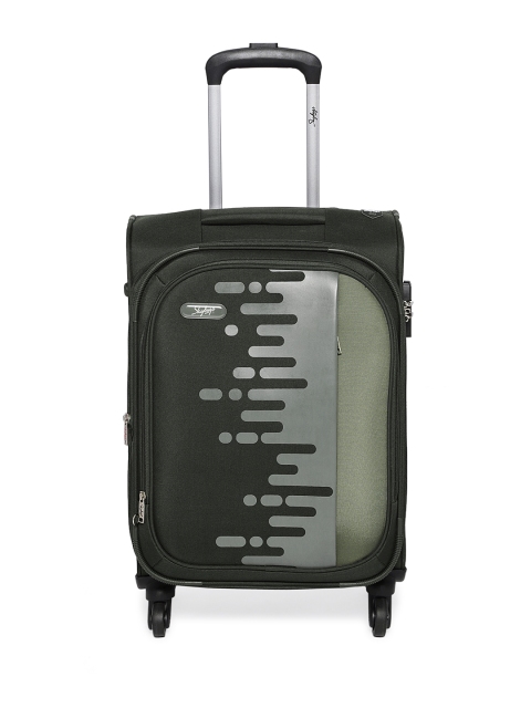 

SKYBAGS Unisex Green Printed CANVAS 4W EXP STROLLY 57 MOSS Trolley Bag