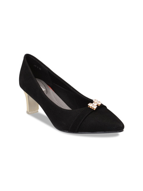 

pelle albero Women Black Printed Pumps