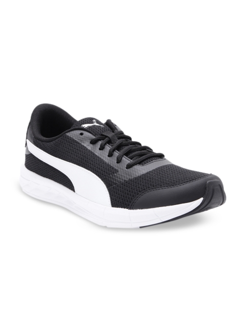 

PUMA Men Black & White Solar V Running Shoes