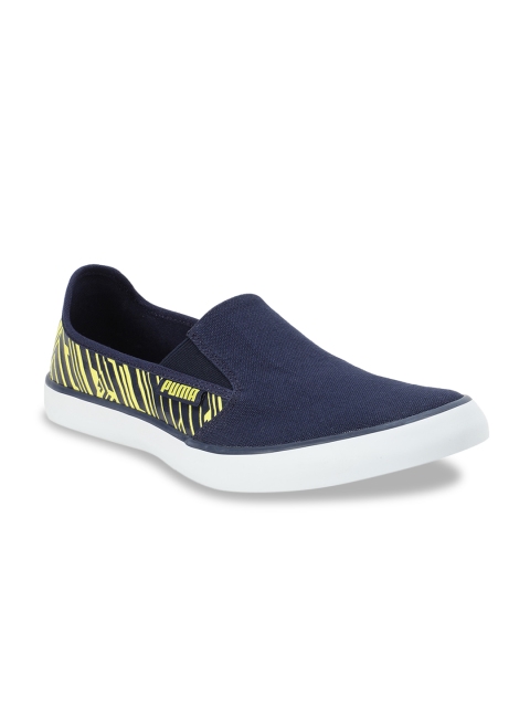 

Puma Men Navy Blue Slip-On Sneakers