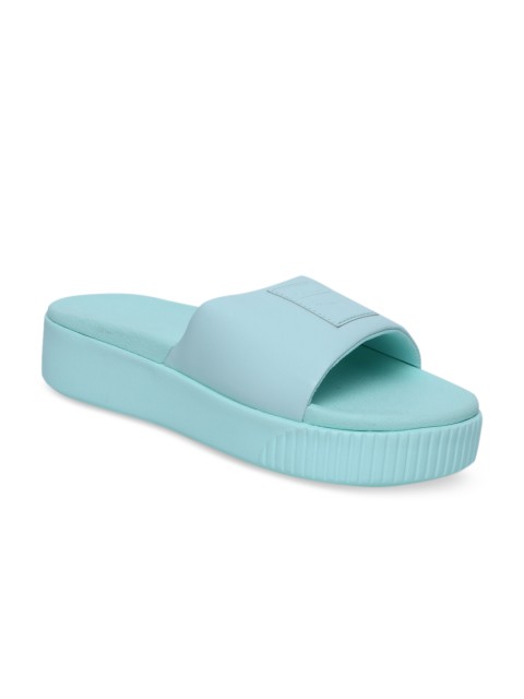 

Puma Women Blue Solid Sliders