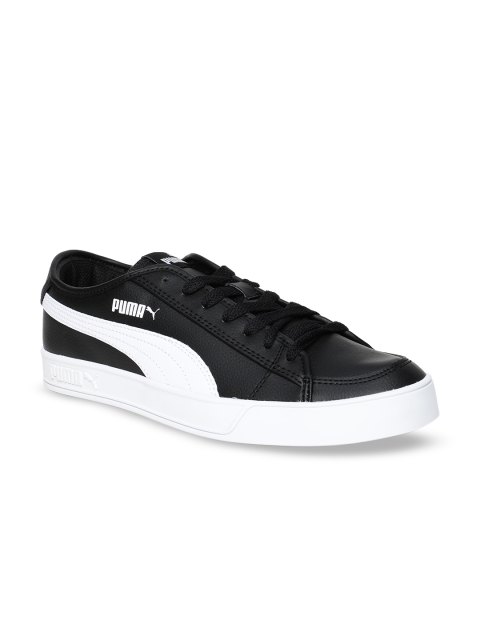 

Puma Unisex Black & White Smash v2 Vulc SL Sneakers