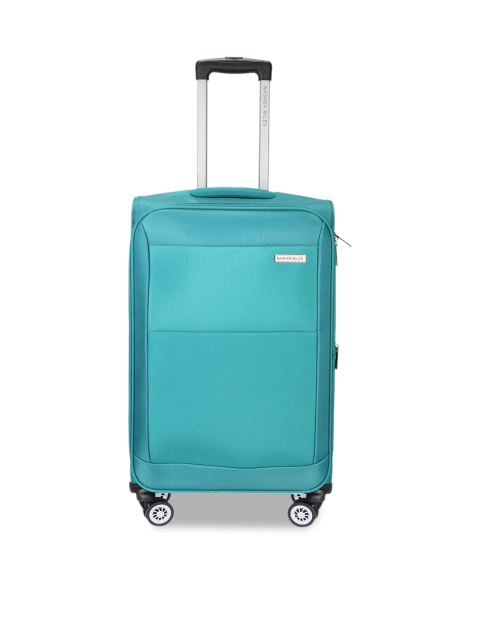 

Nasher Miles Unisex Sea Green Solid Soft-Sided Medium Trolley Bag