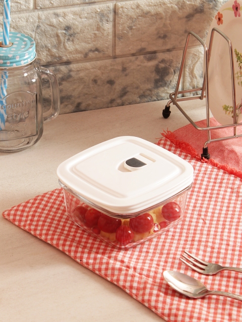 

Femora Set of 2 Transparent Borosilicate Glass Food Containers