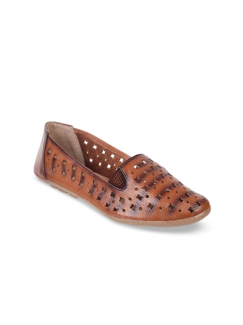 

SOLE HEAD Women Tan Brown Solid Ballerinas