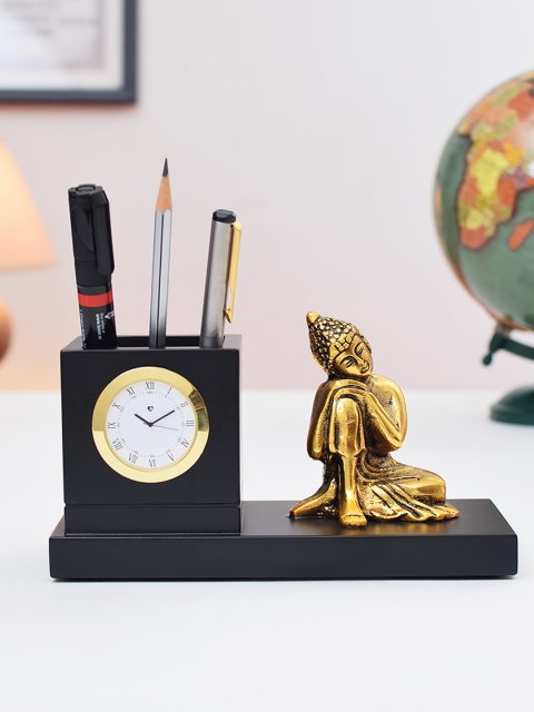 

Archies Gold-Toned Round Textured Analogue Table Clock
