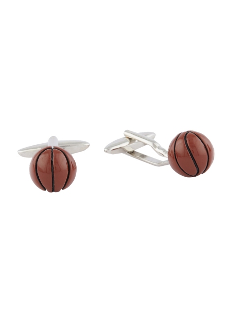 

shaze Brown Round Cufflinks