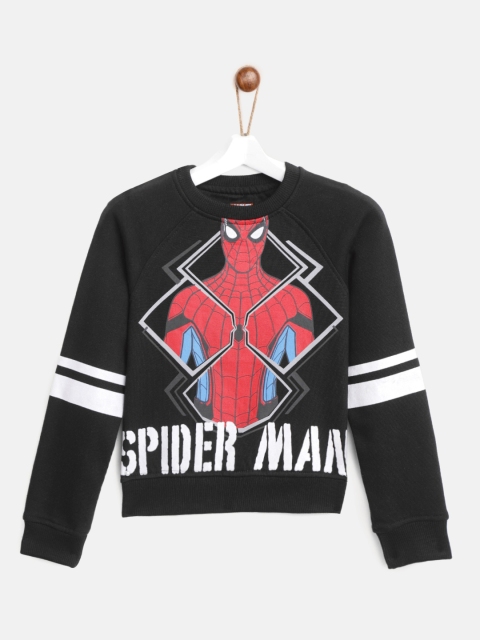 

YK Disney Boys Black & Red Printed Sweatshirt