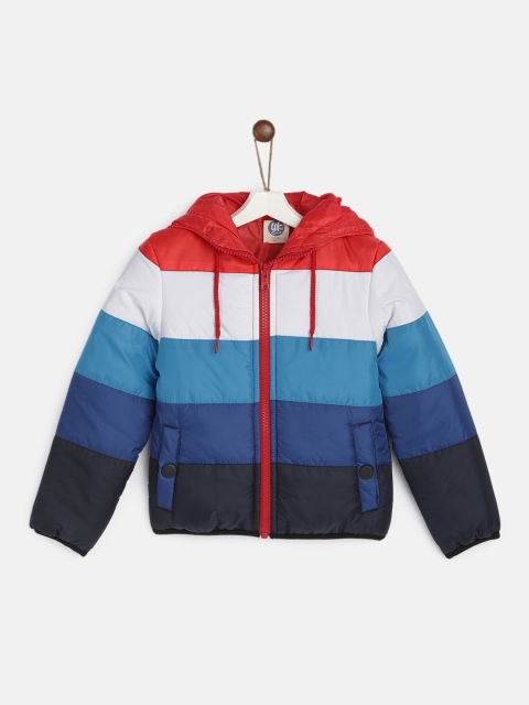 

YK Boys Multicoloured Striped Padded Jacket, Multi