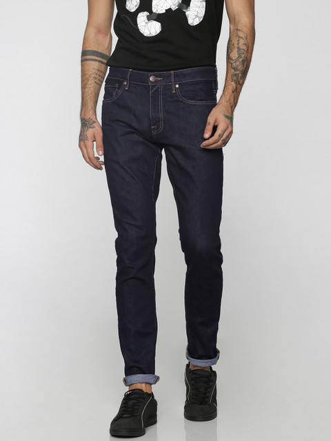

Jack & Jones Men Blue Glenn Slim Fit Low-Rise Clean Look Stretchable Jeans