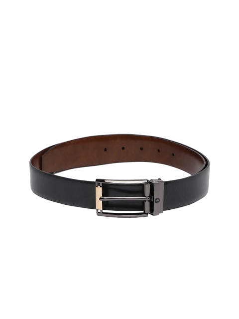 

Louis Philippe Men Black & Brown Solid Reversible Leather Belt