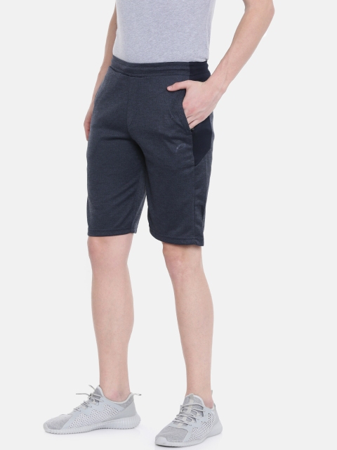 

Proline Active Men Navy Blue Self Design Narrow Fit Regular Shorts