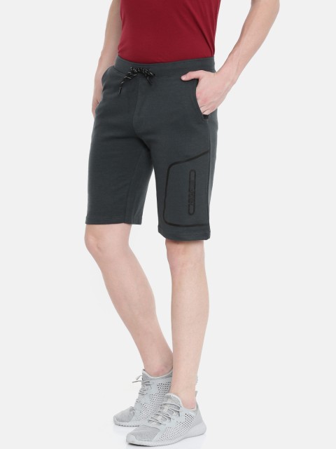 

Proline Active Men Grey Solid Slim Fit Sports Shorts