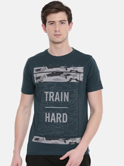 

Proline Active Men Grey Printed T-shirt