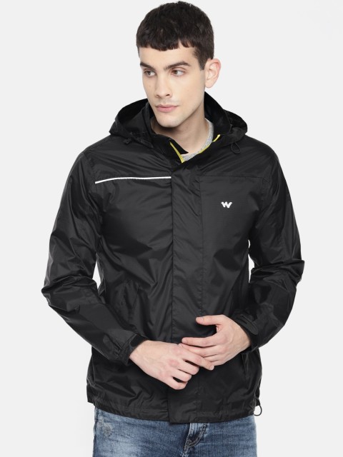

Wildcraft Unisex Black Hooded Waterproof Rain Jacket