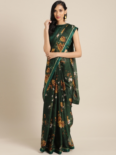 

Saree mall Green Printed Poly Georgette Saree