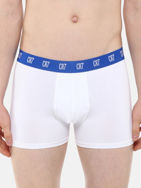 

CR7 Cristiano Ronaldo Men White Solid Trunks 8100-49-33
