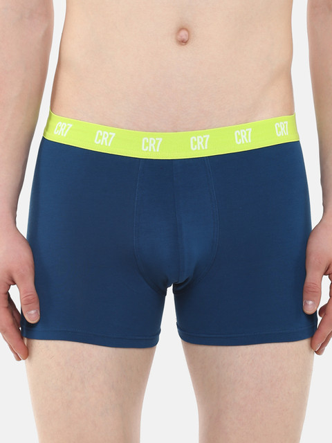 

CR7 Cristiano Ronaldo Men Teal Blue Solid Trunks 8100-49-21