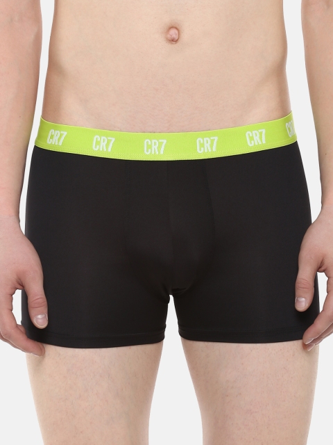 

CR7 Cristiano Ronaldo Men Black Solid Trunks 8150-49-46