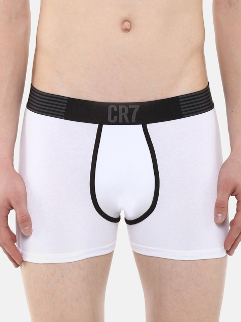 

CR7 Cristiano Ronaldo Men White Solid Trunks 8302-49-42
