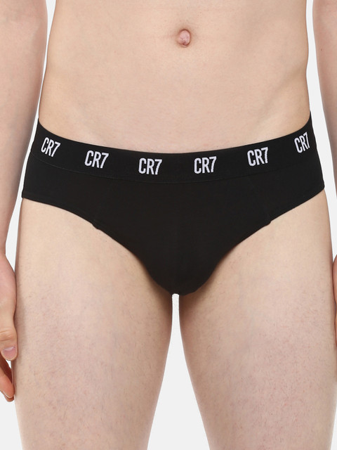 

CR7 Cristiano Ronaldo Men Black Solid Briefs 8100-66-46