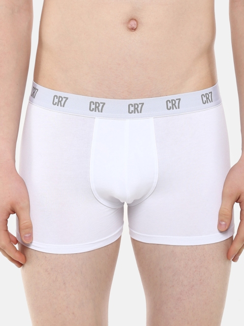 

CR7 Cristiano Ronaldo Men White Solid Trunks 8100-49-30