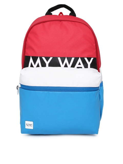

Wildcraft Unisex Red & Blue BP Mini 3 Colorblocked Backpack