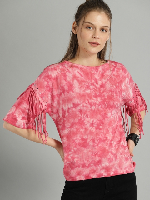 

Roadster Women Pink Dyed Top