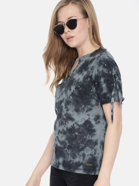 

Roadster Women Charcoal Dyed Top