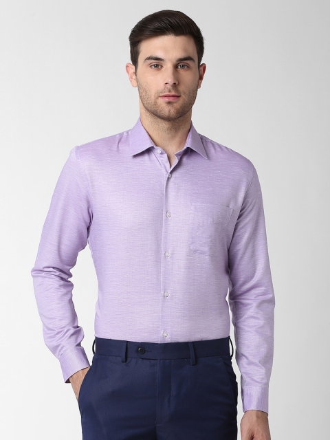 

Peter England Men Lavender Slim Fit Self Design Formal Shirt