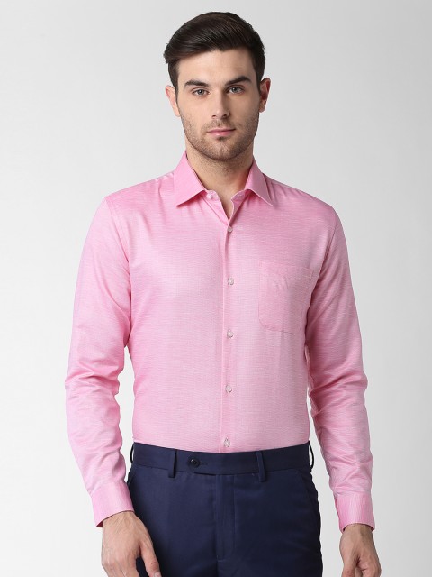 

Peter England Men Pink Slim Fit Solid Formal Shirt