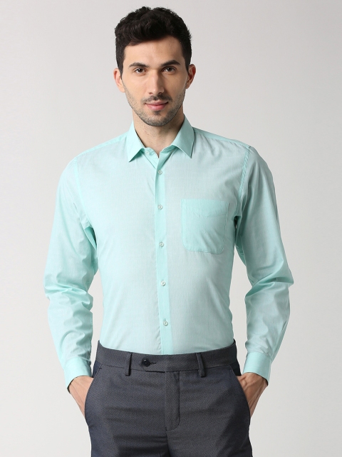 

Peter England Casuals Men Blue Slim Fit Self Design Formal Shirt