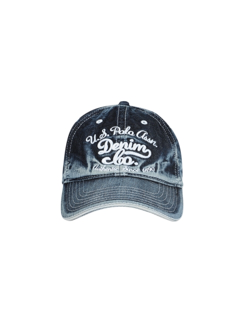 

U.S. Polo Assn. Men Navy Blue Self Design Baseball Cap