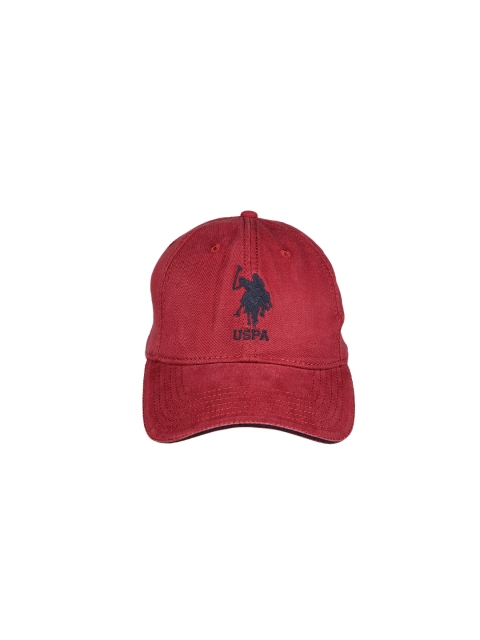 

U.S. Polo Assn. Men Maroon Solid Baseball Cap