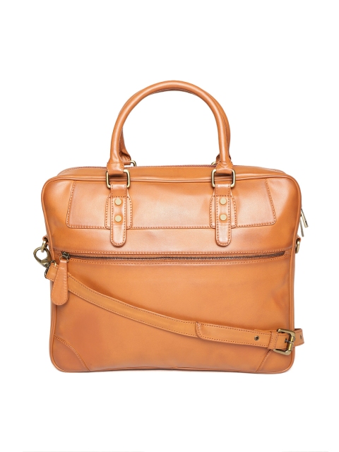 

Gauge Machine Unisex Tan Brown Handcrafted Laptop Bag