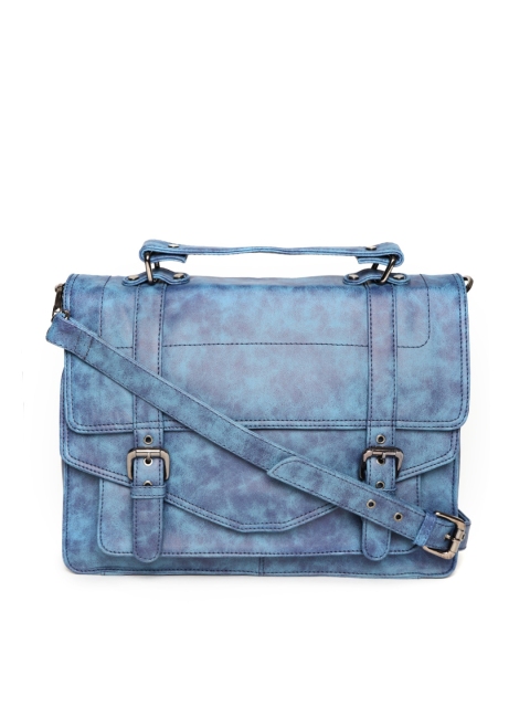 

Gauge Machine Unisex Blue Handcrafted Printed Messenger Bag