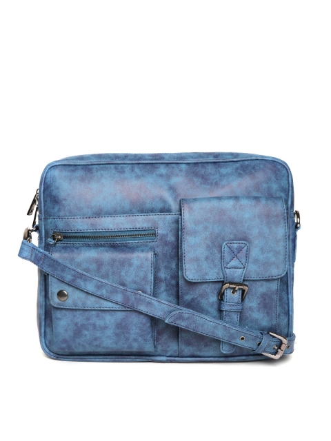 

Gauge Machine Unisex Blue Printed Handcrafted Messenger Bag