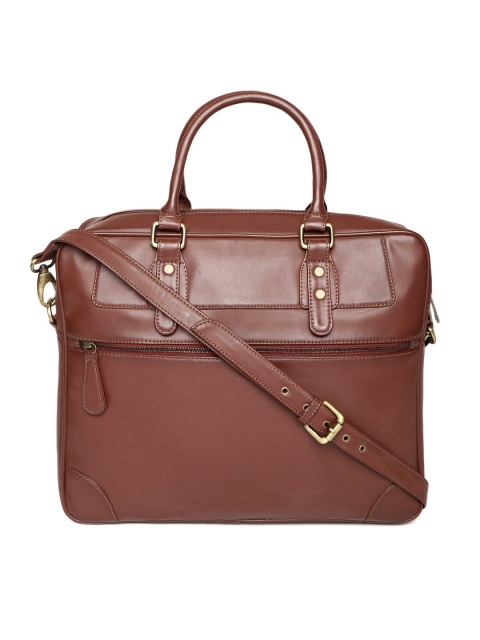 

Gauge Machine Unisex Brown Handcrafted Solid Laptop Bag