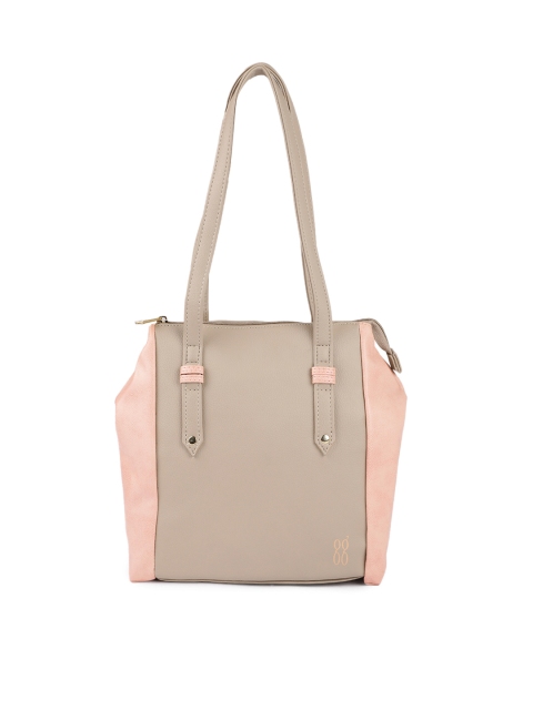 

Baggit Women Beige & Pink Colourblocked Shoulder Bag